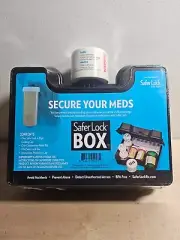 Safer Lock Box - Secure Medicine Box with 4-Digit Combination Lock - New Sealed