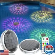 Solar Rechargeable Floating Pool Lights(2 Pack), Pool Lights That Float with