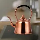 Coffee Pot 2L Handmade Copper Teapot for Induction/Gas Stoves Boiling Water