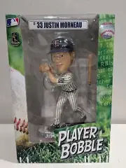 NIB 2010 Justin Morneau Minnesota Twins FOCO Helmet Base Bobblehead