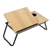 Portable Laptop Desk Computer Table Stand Sofa Side Desk ~ White