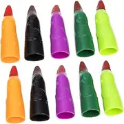 ERINGOGO 40Pcs Colorful Witch Fake Fingers for Halloween Costume Party Creepy Nail Props Halloween Accessories for Cosplay and Trick Treating