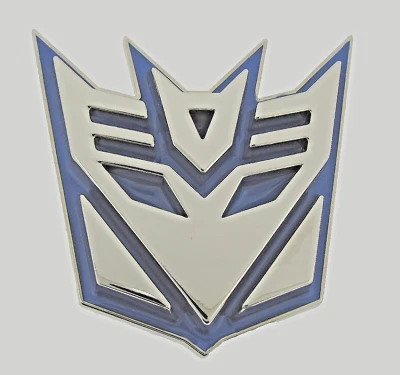 Transformers Belt Buckle Decepticon Blue Metal Hasbro Original Cosplay Halloween