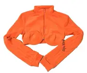 NWT Adidas Originals Jeremy Scott Track Top in Orange SZ. S (H50966) MSRP $150
