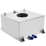 Universal 15 Gallon Fuel Cell Gas Tank w/ Cap & Level Sending Unit Aluminum Pol