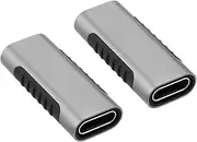 Create idea 2Pcs USB-C Female to Female Adapter 3.1 Gen2 Coupler Charging Data Adapter 240W Power Delivery Compatible with Samsung Galaxy S23 S24 USB-C Devices