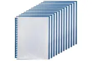 Marbig Display Book Clear Front Refillable 20 Pocket A4 Blue 12 Pack