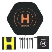 Large Drone Landing Pad for DJI Inspire 3, 43.3 Inch Weighted Double-Sided Wa...