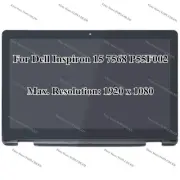 15.6" Dell Inspiron 15 7568 P55F P55F001 FHD LCD Touch Screen Digitizer Assembly