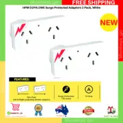 2x HPM Surge Protector Double Power Point Adapter Protection AU Plug Outlet NEW