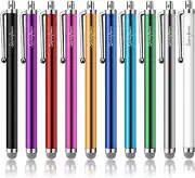 10 Pack Stylus Pens for Touch Screens,Mesh Fiber Tip Stylus Pens for Ipad Iphone