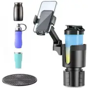 Cup Holder Expander for car with Phone Holder Expanding Design Black Phone Ho...