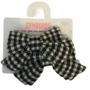 Gymboree Black & White Checkered Hair Clips Barrettes Set NWT