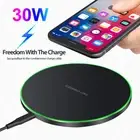 30W Wireless Charger Fast Charging Mat For Samsung Galaxy S25 S24 S23 S22 Note20