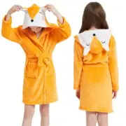 Party Hoot Kid Orange Fox Robe Soft and Cozy Animal-Inspired Bathrobe