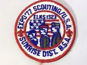 1978 Suffolk County Council Sunrise Elks Expo pocket patch