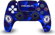 Official Chelsea Football Club Camouflage Mixed Logo Vinyl Faceplate Sticker Gaming Skin Decal Cover Compatible with Sony PlayStation 5 PS5 DualSense Controller