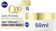NIVEA Q10 Power 60+ Day Cream 50ml Anti-Wrinkle Moisturiser with SPF15