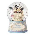 ENESCO精品雕塑 DISNEY 迪士尼 米奇米妮婚禮水晶球居家擺飾 EN93259