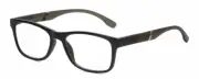Geoffrey Beene GBR010 Men's Blue Light Glasses in Black Grey Crystal Silver 52mm