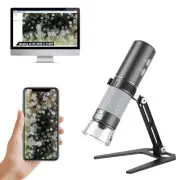 4K WiFi Microscope, Upgraded Stand for iPhone Android PC, 50-1000X USB Digita...
