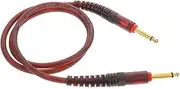 COMNESTBI Dual Male Microphone Cable Sturdy Audio Adapter for Instruments Durable Mono Extension Cord Sound Transmission Versatile Use for Recording and Performancesm