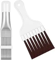 Air Conditioning Condenser Fin Comb Fin Cleaning Brush Air Conditioning Fin Cleaner Fridge Coil Cleaning Whisk Brush Metal Fin Evaporator Cooler Repair Tool Pack of 2