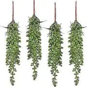 4pcs Artificial Succulent Plants Hanging Succulent Plants Faux 14inch