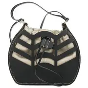 Chlo? Small kayan round bucket bag Black