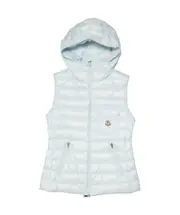 Moncler Glygos Zip-Up Padded Vest 0,1 light blue