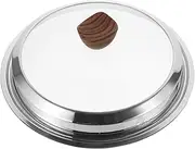 wok lid frying pan lid griddle covers skillet lid griddle lid kitchen pot lids universal lid outer diameter glass cover small saucepan frying pan cover flat cover Stainless steel (Color : As Shown,/14