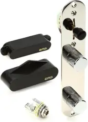 EMG T SYSTEM Prewired Telecaster Guitar Pickup Set Plus Control Plate Black