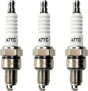 A7TC Spark Plug for GY6 50cc 70cc 90cc 110cc 125cc 150cc Engines Replacement for ATV Dirt Pit Bike Mini Bike Moped Scooter, 3pcs