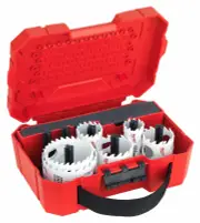 Milwaukee 49224158 - Hole Dozer Carbide Teeth Hole Saw Set - 9 Piece Metric 25-64mm