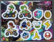 Nintendo Rewards Switch Mario Kart 8 Deluxe Vinyl Sticker sheet 2 new stickers