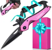 Gifts for Women P’Ink Keychain Multitool - Mothers Day Birthday Gifts for Women,