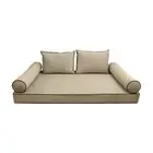 STYLE V1 Full Velvet Contrast Indoor Daybed Mattress Pillow |COVER ONLY| AD304
