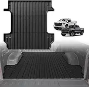TripleAliners Truck Bed Mat Compatible with 2019-2024 2025 Chevy Silverado/GMC Sierra 1500 Accessories 5'8'' Vehicle Bed Perfectly Flush All Weather Protection TPE Heavy Duty Pickup Cargo Mat