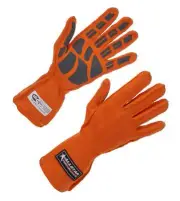 Allstar Performance ALL916045 Driving Gloves SFI 3.3/5 Outseam D/L XL Orange