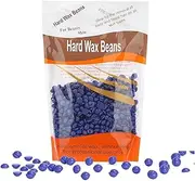 EZONEDEAL Hair Removal Wax Bean Body Hair Remover, Hard Wax Beans No Strip Depilatory Hot Hard Wax Hair Removal Bean, Waxing Spatula Applicator for Bikini Area, Face, Legs, Eyebrow, 100gm (LAVENDER)