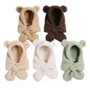 Baby Bonnet Caps Scarf Bear Ear Caps Ear Protections Hat Neckerchief Earflap Hat