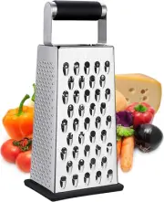 Kaishun Cheese Grater, Box Grater for Cheese Stainless steel Vegetable Slicer Fo
