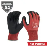 Milwaukee Work Gloves XX-Large Multi-Purpose Nitrile Coated in Red (12-Pack)