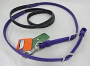 Beta BioThane Super Grip Rein Western Nylon Purple Horse Tack 5/8 x 8' Barrel