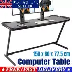 Z Shaped Gaming Desk Office Table Desktop PC Computer Desks Racing Laptop Home