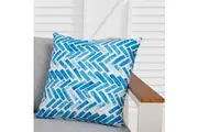 Dreamo Outdoor Decorative Cushion Throw Pillows Square Polyester Blue