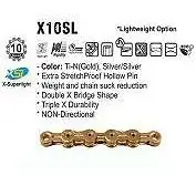 KMC X10SL 10-Speed Chain - Ti-N GOLD - X-Superlight