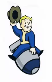 Fallout unique rare sticker vault boy PAX