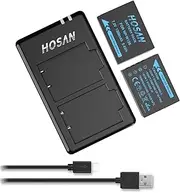 NP-W126 NP-W126S Battery (2 Pack) and Dual USB Charger Kit for Fujifilm NP-W126 NP-W126S Fujifilm X100F X-Pro1 X-Pro2 X-T1 X-T2 X-T3 X-T10 X-T20 X-T30 X-T100