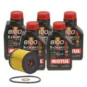 5L Motul 8100 X-CLEAN EFE 5W30 Wix Filter Motor Oil Change Kit For Mini R60 R61 (for: Mini)